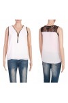 TOP ZIP DENTELLE 8890