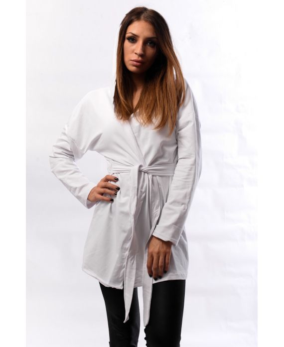 CHAQUETA LEGERE HA CAPUCHA BLANCA 5115