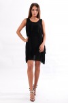 CHIFFON DRESS BLACK 8937