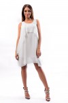 ROBE A VOLANTS BLANC 8937