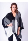 GILET PONCHO NOIR P3005