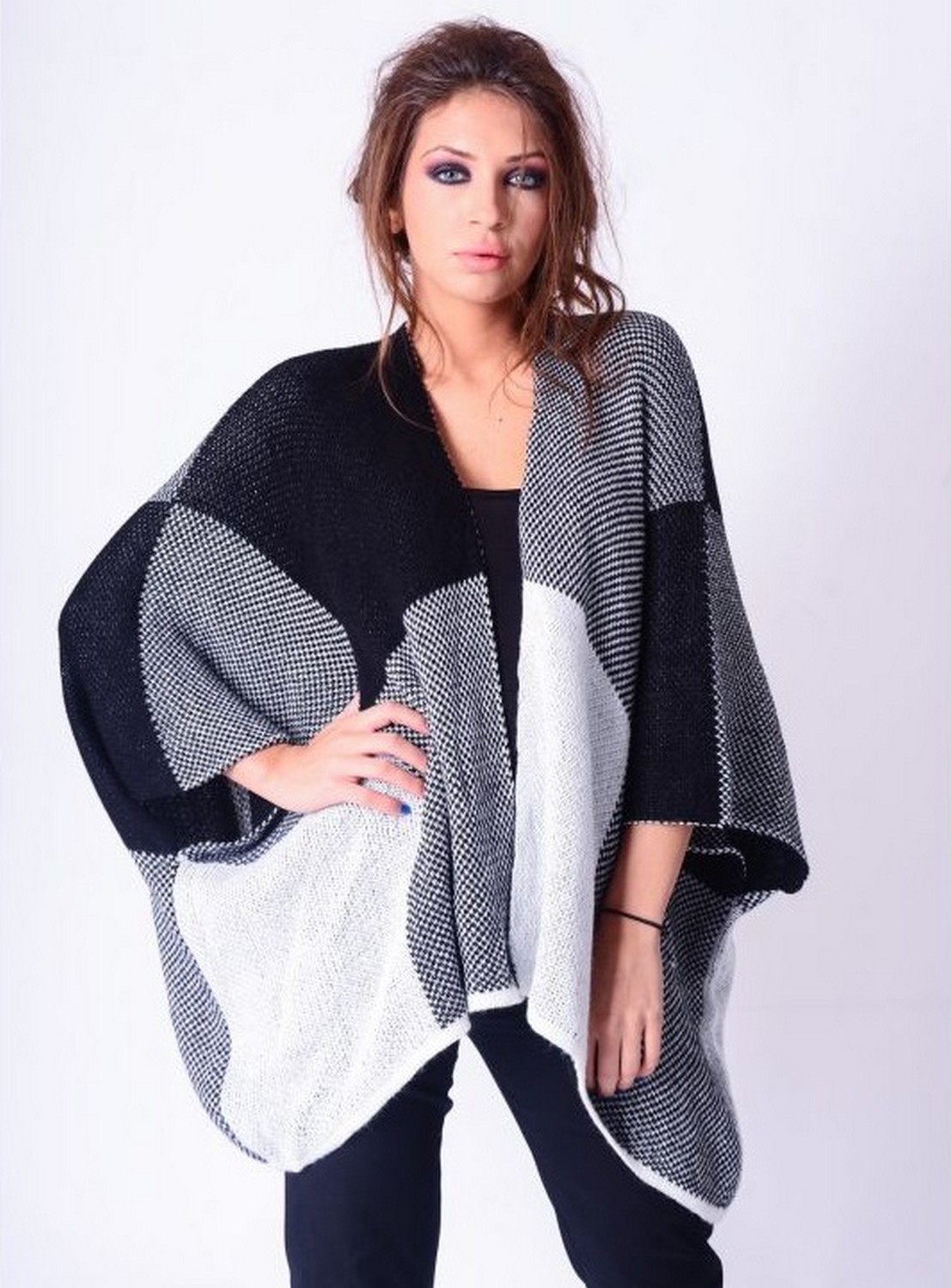 gilet poncho femme