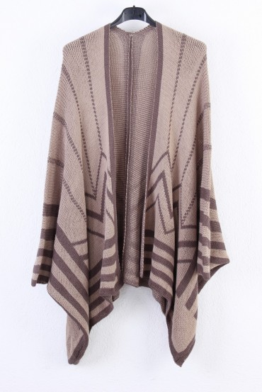 GILET PONCHO BEIGE P3000