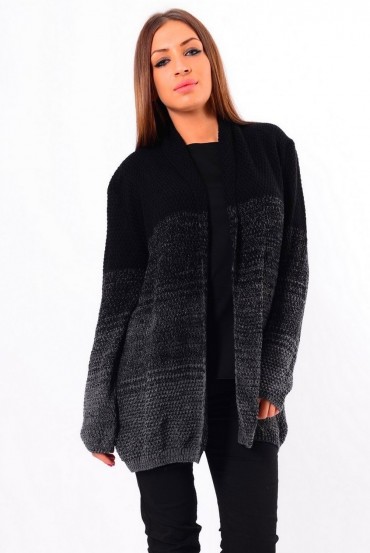 GILET BICOLORE NOIR P3008