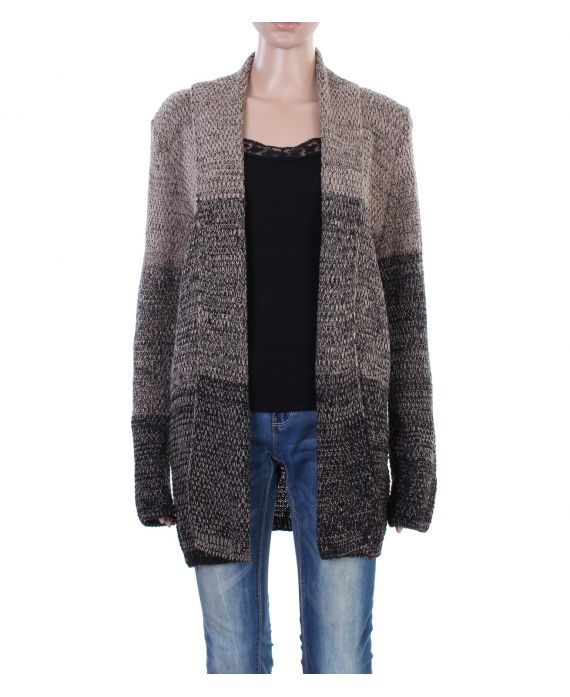 GILET BICOLORE BEIGE P3008