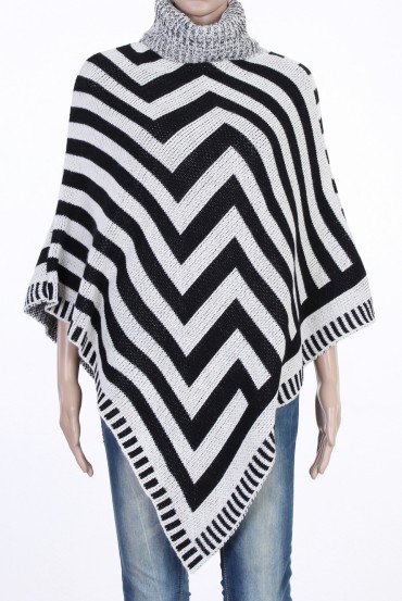 PONCHO BLACK P3010