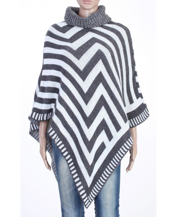 CAPE PONCHO GRIS P3010