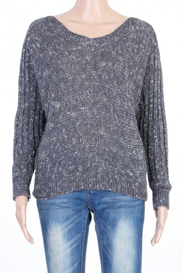 PULL MAILLE CHINEE GRIS P3012