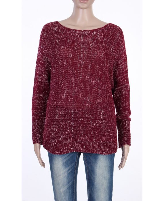 PULL LUREX BORDEAUX P3016
