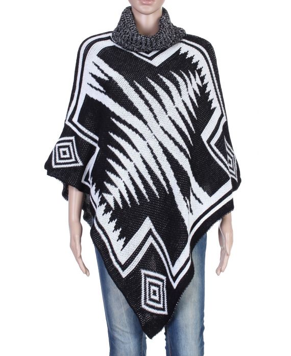 CAPE PONCHO NOIR P3017