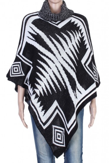 CAPE PONCHO NOIR P3017