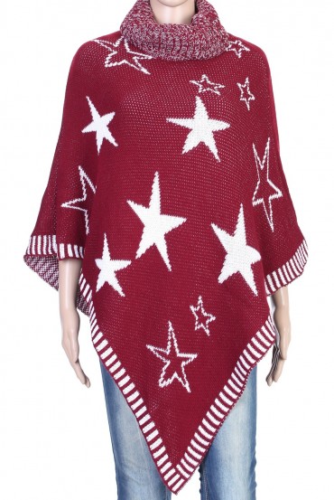 PONCHO BORDEAUX P3020