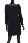 ROBE MAILLE NOIR P3022