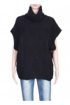 PULLOVER HAT KNÖPFE SCHWARZ-P3028