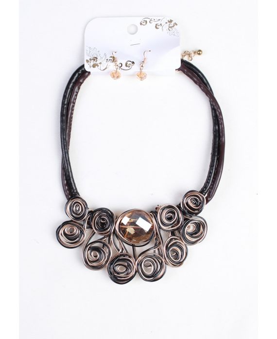 COLLAR + aretes 160030BR