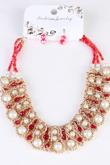 NECKLACE + EARRINGS 1109RO