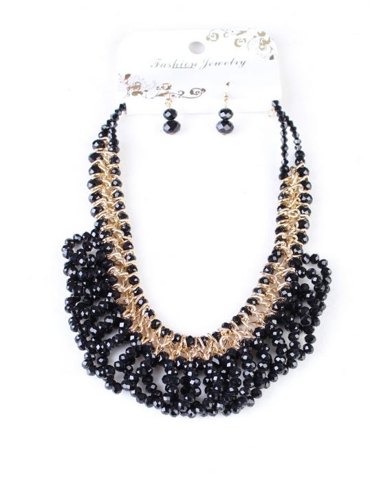 COLLIER + BOUCLES D'OREILLES 0713NO