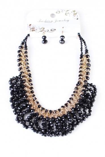 COLLIER + BOUCLES D'OREILLES 0713NO