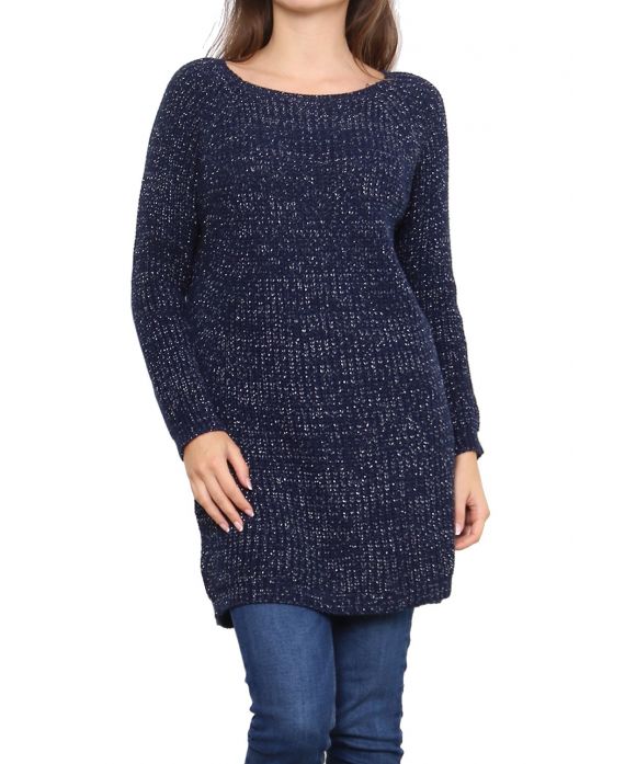PULLOVER NAVY LUREX P3011