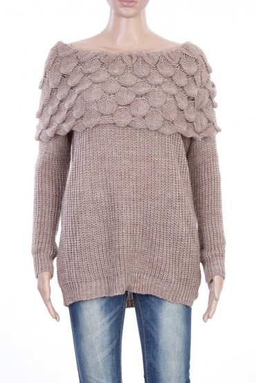 PULL MOHAIR BEIGE P3036