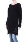 PULLOVER TUNIKA DESTROY SCHWARZ P3032