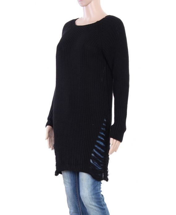 PULLOVER TUNIKA DESTROY SCHWARZ P3032
