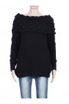 PULL MOHAIR BLACK P3036