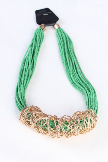 NECKLACE GREEN 160088