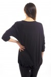T-SHIRT ZAKKEN CLOUTEES ZWART S7032