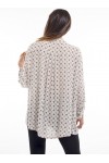 PRINTED TUNIC BOAT ANCHOR BEIGE S7001