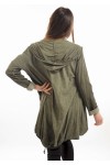 JACKET WASHED EFFECT GREEN MILITARY S7033