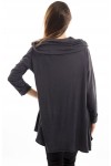T-SHIRT mit KAPUZE-GRAU S7029