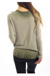 T-SHIRT DELAVE PARIS STRASS VERT S7030