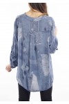 PRINTED TUNIC BLUE S7013
