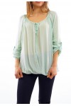 PRINTED TUNIC GREEN S7002