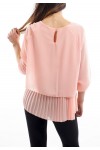 BLOUSE SUPERPOSEE ROSE S9021