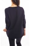 T-SHIRT CLOUTE SMILE NOIR S7010