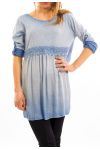 TUNIEK DELAVEE KANT LICHT BLAUW S7041