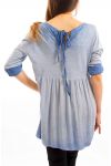 TUNIC S7041 LIGHT BLUE