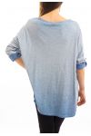 T-SHIRT bedrukken EFFECT DELAVE BLAUW S7039