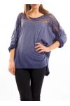 TUNIC LACE S7043 BLUE