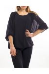 BLOUSE S9035 BLACK