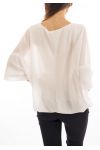 BLUSE CLOAKING DOUBLEE S9035 WEIß