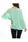 BLUSE CLOAKING DOUBLEE S9035 GRÜN