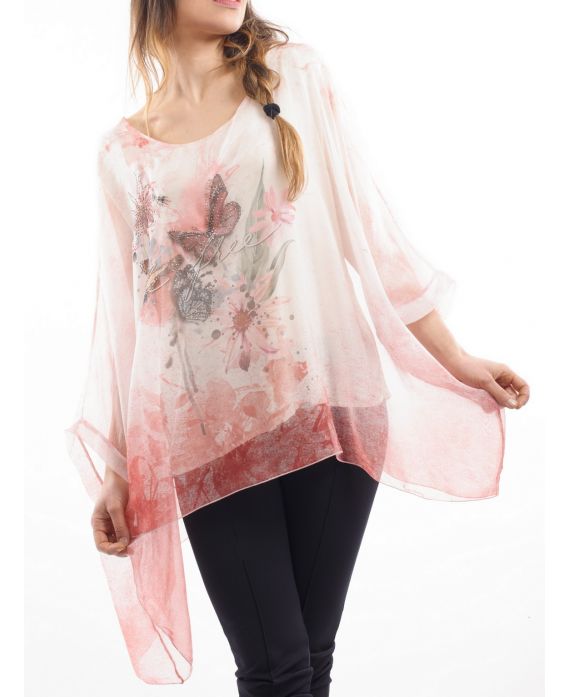TUNIC STRASS S9036 ROSE