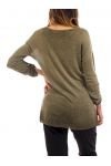 T-SHIRT BRILLANTE METALISE S9042 VERDE MILITAR