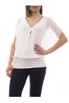 TOP CREMALLERAS de VELA C8508 BLANCO