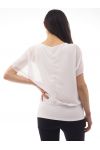 TOP ZIPPE VOILE C8508 BLANC