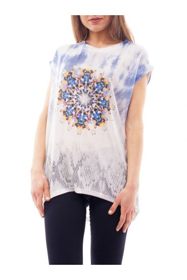 T-SHIRT PRINTS C4009 BLAUW