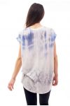 PRINTED T-SHIRT C4009 BLUE